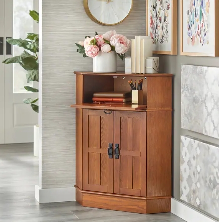 shallow corner cabinet