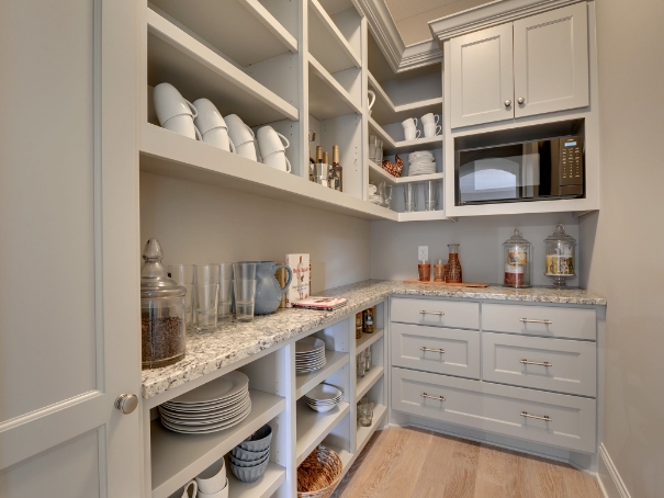 l shaped pantry cabinet