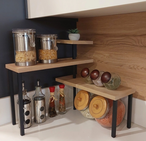 kitchen counter corner storage