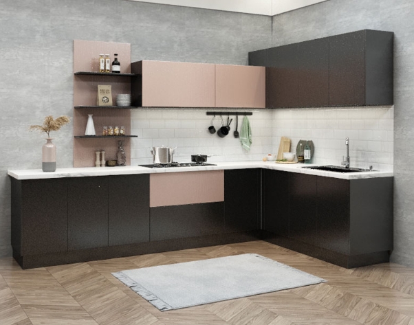 l shaped kitchen units