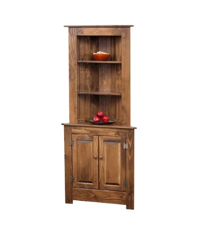 open corner cabinet