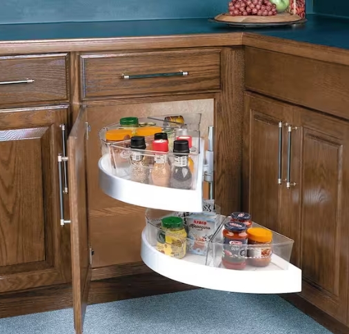 large lazy susan for corner cabinet