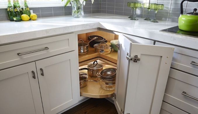 lazy susan for cabinet storage