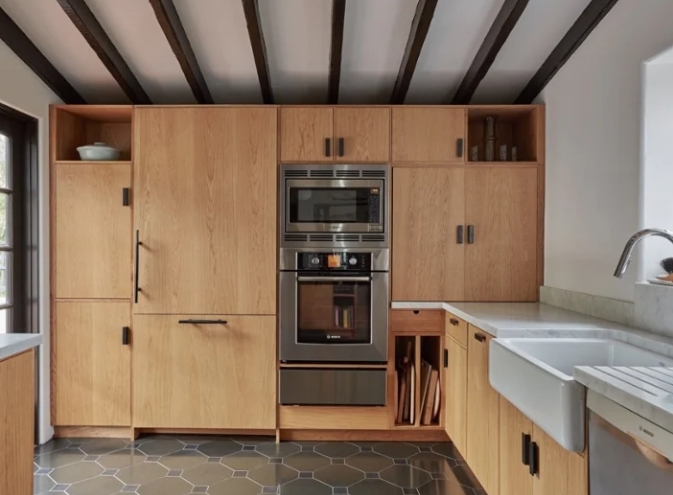 floor to ceiling corner kitchen cabinet