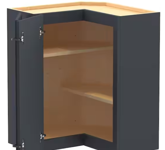 blind cabinet shelving