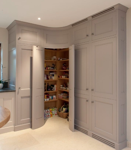 tall corner kitchen larder unit