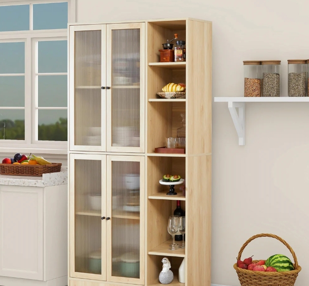 freestanding corner pantry