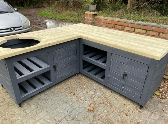 outdoor kitchen corner unit