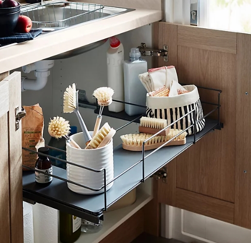 corner under sink storage