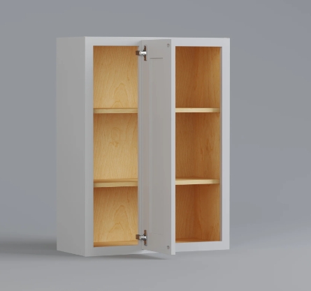 white corner wall cabinet