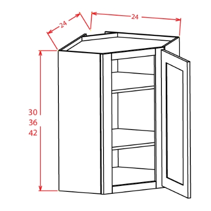 36 inch corner wall cabinet