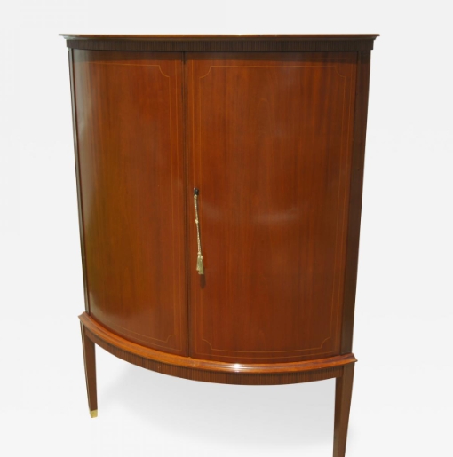 corner cherry cabinet