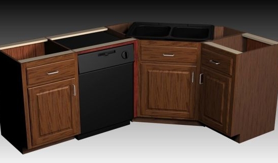 33 inch corner sink base cabinet