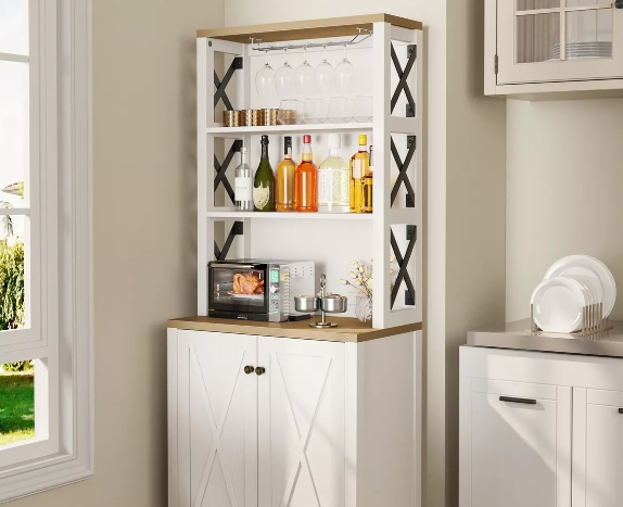 corner tall pantry cabinet