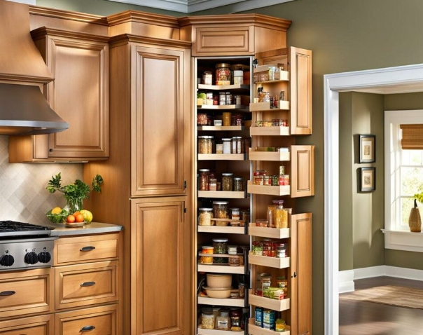 tall corner lazy susan for pantry