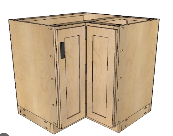 36 x 36 corner base cabinet