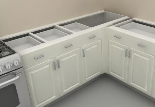 blind corner kitchen base cabinet